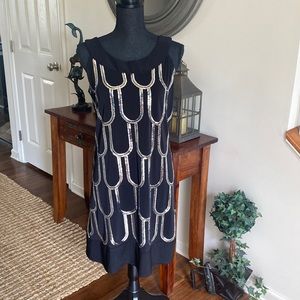 Sequin Black Cocktail Dress 🥂